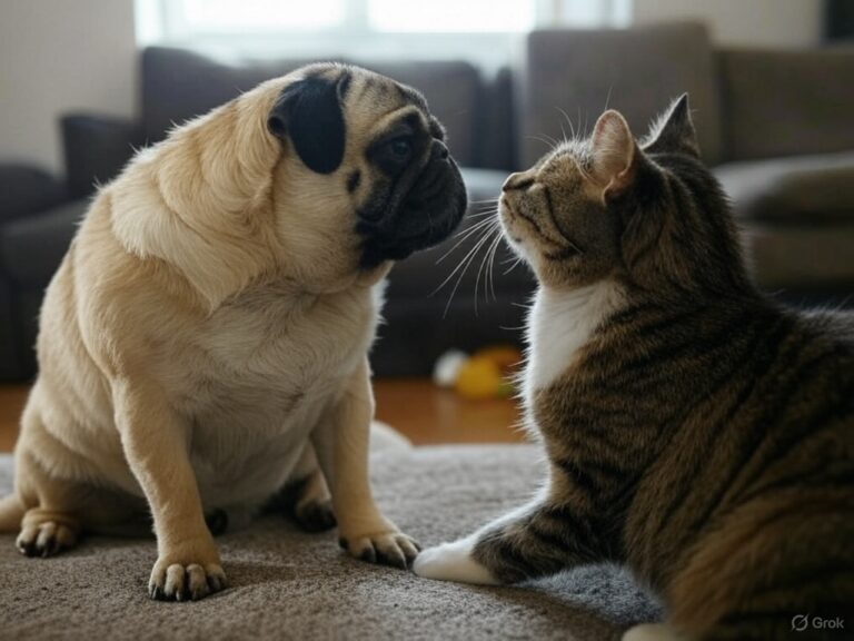 Do Pugs Get Along with Cats? What to Expect