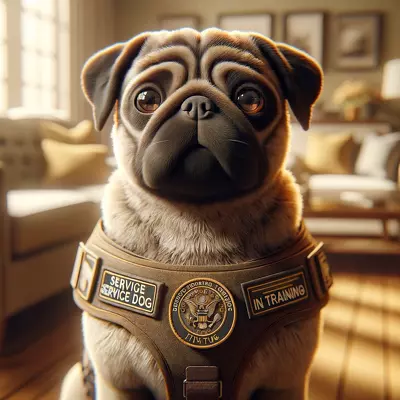 Paws for Support: How Pugs are Redefining the Role of Service Dogs in Our Lives